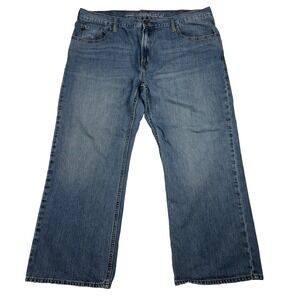Old Navy Jeans Men 42x30 Blue Famous Loose Ample Holgado Mid Rise Stretch Grunge